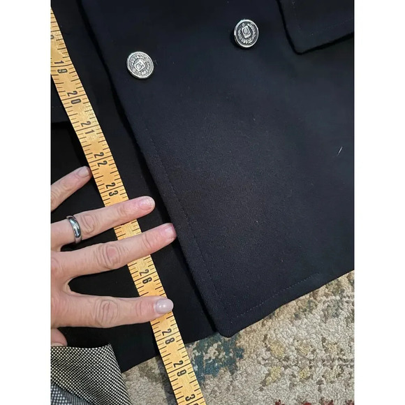 Vintage Le Chevron Double Breasted Wool Sport Coat size 38 - Picture 5 of 9